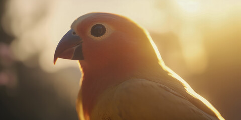 Canvas Print - Closeup of a bird