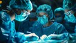 Life-Saving Surgery: A Surgeon and Team Performing a Critical Operation in the Operating Room