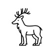 Elk icon. outline icon