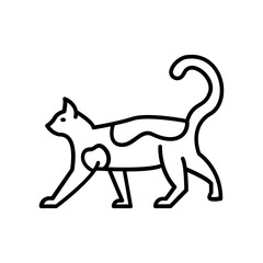 Poster - Cat icon. outline icon