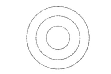 Wall Mural - metal chain blank in a circle for your design. metal chain is closed in a circle. metal chain on a t