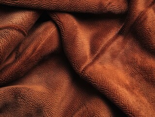 Wall Mural - Luxurious Leather Texture: Vintage Brown Suede Background with Rich Textured Details