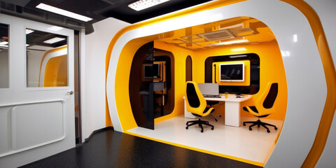 Sticker - An ultra modern office interior