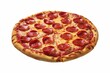 © Wirestock - Delicious-looking pepperoni pizza isolated on a white background. AI-generated.
