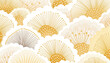 Seamless pattern with hand drawn seashells Vector illustration