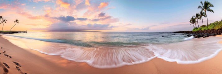 Wall Mural - sunset over the sea