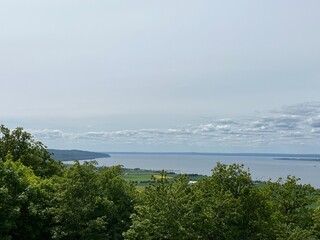 Wall Mural - view to the sea from the mountains