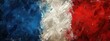 The French tricolor flag is artistically depicted with a dramatic interplay of light and shadow, capturing the dynamic spirit of France.