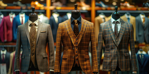 Wall Mural - Suits on mannequins