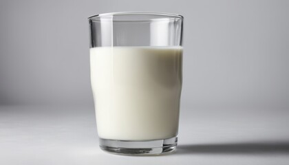 Poster - A glass of milk on a table