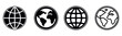 World vector icons. Globe icon illustration design