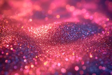 Leinwandbilder - pink blue copious amounts of glitters