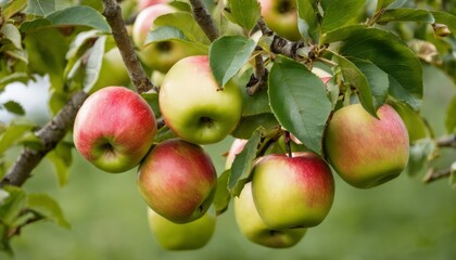 Sticker - A tree full of green and red apples