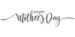 Happy Mothers Day lettering . Handmade calligraphy vector illustration. Mother's day card