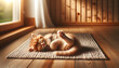Tomcat kitten enjoys a yoga happy baby pose