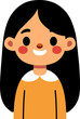 Girl, kid student avatar, people icon