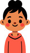 Girl, kid student avatar, people icon
