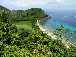 Beautiful countryside at Apo island, Philippines