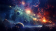 Stellar Genesis: A Cosmic Birth Amidst Nebulae