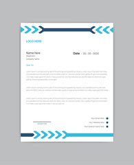  modern letterhead design layout.
