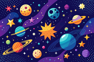 Wall Mural - a breathtaking celestial scene, envisioning the cosmos filled with countless stars, generative ai.
