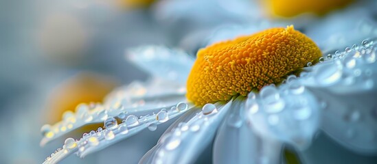 Wall Mural - This Stunning Macro Photograph Showcases the Delicate Beauty of Camomile in Exquisite Detail