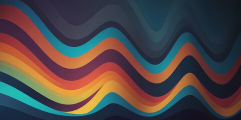 Wall Mural - Wavy colored background.