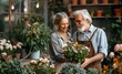 © Rafa - a couple taking part in florist lessons