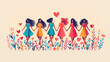 © Creative-Touch - illustration about feminism, women's unity, women's rights, lgbt