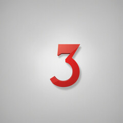 graphic logo of number three