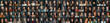 100 people Ai generated Portraits of different ages and ethnic groups.