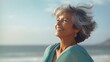 © Komora - Portrait of a woman on the beach