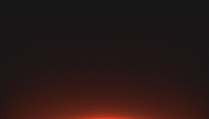 Wall Mural - vibrant red orange color gradient on black background, grainy gradient luminous color wave, copy spa
