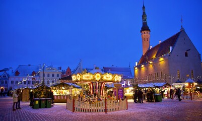 Wall Mural - Tallin Townhall Square 