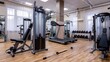 © buraratn - Modern Gym Room Fitness Center With Equipment And Machines