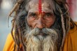 © darshika - Portrait of an Indian sadhu with long rasta hair