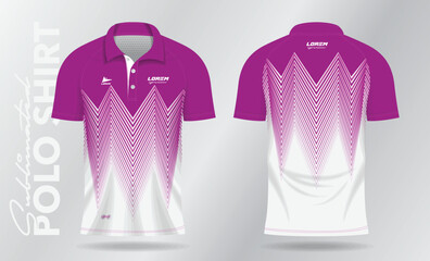 Wall Mural - pink pattern and background for sublimation polo sport jersey template design