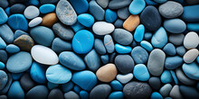 Colorful Pebbles Background. Sea Pebbles Background.