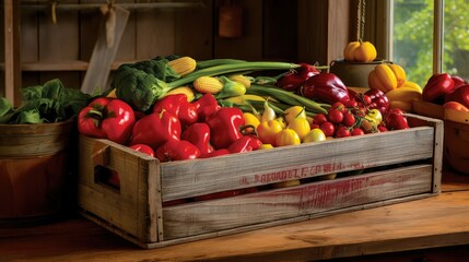 Wall Mural - harvest farm crate