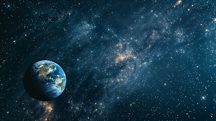 Wall Mural - Blue Planet: Earth in the Vastness of Space