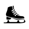 The skates icon. Figure skates symbol icon color editable