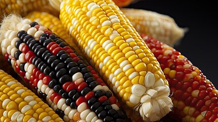 Sticker - food bi-color corn