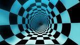 Fototapeta Przestrzenne - Optical illusion, charming abstract pattern background