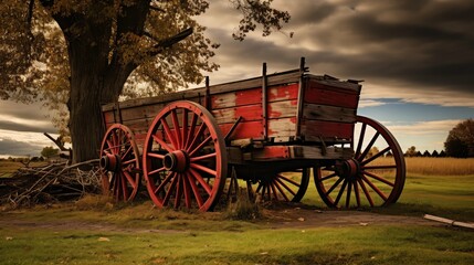 harvest farm wagon