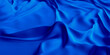 Cloth wavy abstract color fabric background. 3D rendering.  Cloth blue texture banner.