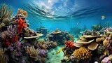 Fototapeta Do akwarium - marine indonesia coral reef