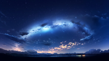 Wall Mural - space galaxy background, 3d illustration of nebulae in the universe