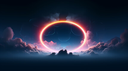 Wall Mural - space galaxy background, 3d illustration of nebulae in the universe