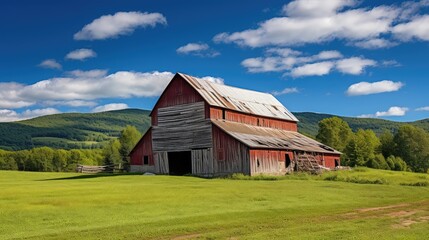 Wall Mural - architecture vermont barn