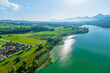 Luftaufnahme der Gemeinde Weißensee am Allgäuer Alpenrand